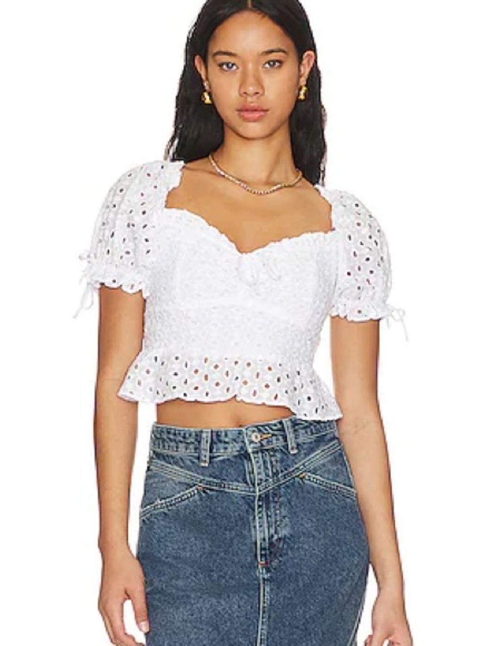 Show Me Your MuMu Cindy Top White Size Medium